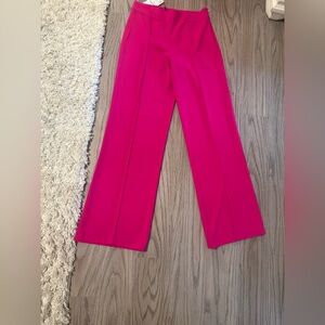 Zara Fuchsia Wide Leg High Waisted Pants